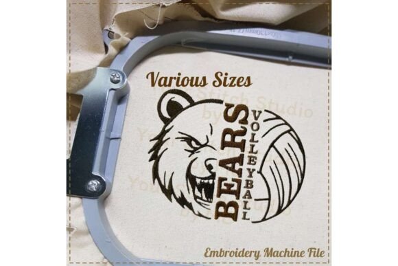 Bears Volleyball Embroidery Design Review for Real Projects