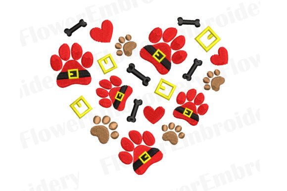 Christmas Dog Machine Embroidery Design Review for Boutique Sweatshirts