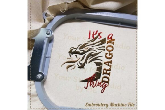 Dragon Embroidery Digital File Review for Handmade Gifts