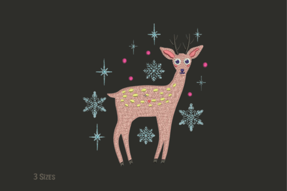 Festive Deer Machine Embroidery Design Review