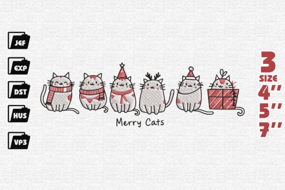 Meowy Christmas Embroidery Review: A Festive Seasonal Design