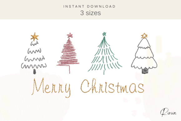 Merry Christmas Trees Embroidery Designs Review