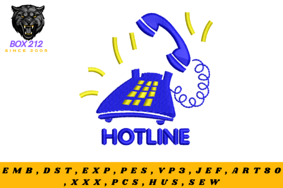 Old Phone Embroidery Design Review for Craft Fair Products