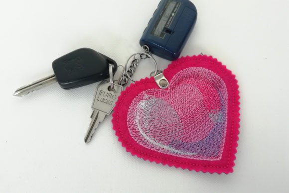 Patterned Heart №3: A Standout Machine Embroidery Design for Craft Fairs