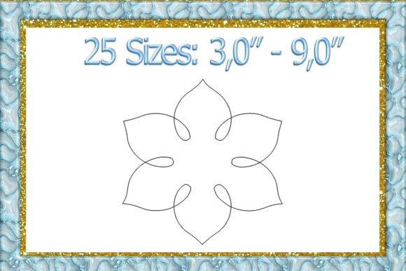 Quilting Flower Embroidery Design