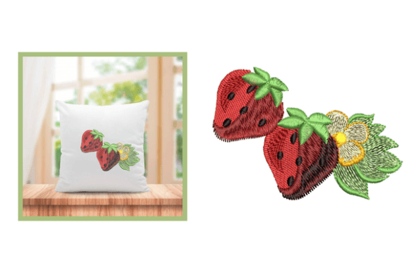 Strawberry Embroidery Designs Review for Apparel Projects