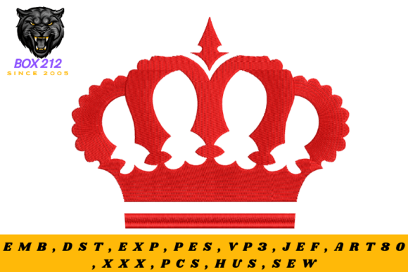 The Crown Embroidery Design: A Royal Addition to Your Collection
